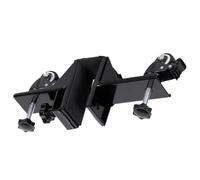 Plataforma de instalación de puerta con ruedas giratorias de 360°, marco de acero resistente para puertas precolgadas y de losa, perilla ajustable de 0 a 80 mm, almohadillas de goma antideslizantes (2