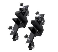 Plataforma de instalación de puerta con ruedas giratorias de 360°, marco de acero resistente para puertas precolgadas y de losa, perilla ajustable de 0 a 80 mm, almohadillas de goma antideslizantes (1