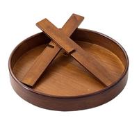 Plataforma de madera, estante de almacenamiento multifuncional de 12 pulgadas, armario de encimera, estante giratorio para botellas de especias, solución para ahorrar espacio en la cocina