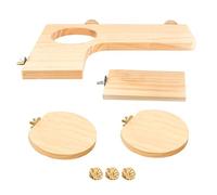 Plataforma de madera para hámster y plataforma de escalera para hámster para jaula, parque infantil, jaula de hámster, plataforma de chinchillas, plataforma para hámster