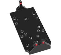 Plataforma de montaje universal de punto rojo compatible con alcance de punto rojo RMR/Venom/MROS, soporte de base con fibra roja compatible con GlockModels