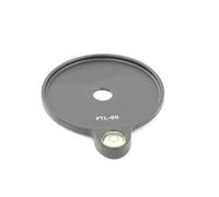 Plataforma de nivelación de trípode de 60 mm con espíritus integrados para un posicionamiento preciso en la placa de trípode de fotografía