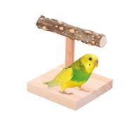 Plataforma de pájaro - Madera | Percha para pájaros pequeños y medianos para descansar, jugar y entrenar con diseño robusto y duradero, ese, canarios, ondas