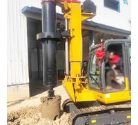 Plataforma de perforación giratoria de orugas resistente para proyectos de cimentación e infraestructura, máquina hidráulica de pila perforada para construcción de ingeniería civil