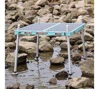 Plataforma de pesca todo terreno, marco abierto, aleación de aluminio, plegable, ultraligera, reforzada, para costas, ríos, orillas de los lagos