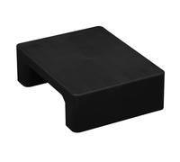 Plataforma de plástico de 45 x 35 x 14 cm, ideal for supermercados, almacenes, sótanos y garajes.(Black)