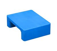 Plataforma de plástico de 45 x 35 x 14 cm, ideal for supermercados, almacenes, sótanos y garajes.(Blue)