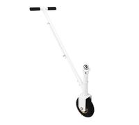 Plataforma de remolque ajustable con rueda inflable de 1000 libras de capacidad giratoria de 360° de acero, perfecta para remolques y cargas pesadas