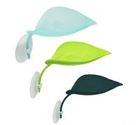 Plataforma de tortuga para tomar el sol, 3 piezas flotantes en forma de hoja para tortugas acuáticas, reptiles, terraza de descanso con ventosas de 18,5 cm (combinación)