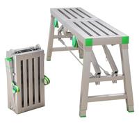Plataforma de trabajo, Andamio plegable de acero, ideal para trabajos de soldadura y construcción(B)