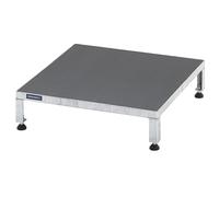 Plataforma de trabajo, margen de ajuste de altura entre 165 - 230 mm eurokraft pro, con panel contrachapado antideslizante