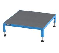 Plataforma de trabajo, margen de ajuste de altura entre 165 - 230 mm eurokraft pro, con panel contrachapado antideslizante