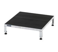 Plataforma de trabajo, margen de ajuste de altura entre 165 - 230 mm eurokraft pro, con placa de goma acanalada