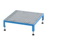 Plataforma de trabajo, margen de ajuste de altura entre 165 - 230 mm eurokraft pro, con placa de rejilla