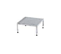 Plataforma de trabajo, margen de ajuste de altura entre 255 - 320 mm eurokraft pro, con placa de rejilla