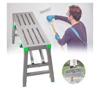 Plataforma de trabajo, plataforma de trabajo portátil plegable de acero, torre de andamios, taburete, banco, plataforma de andamio para soldadura (A,200x30cm)