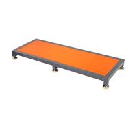 Plataforma de trabajo resistente, taburete móvil industrial con pies ajustables, plataforma de trabajo al aire libre para fabricación de fábrica, 131,5 x 66,4 x 31 cm, 3 unidades