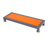 Plataforma de trabajo resistente, taburete móvil industrial con pies ajustables, plataforma de trabajo al aire libre para fabricación de fábrica, 131,5 x 66,4 x 31 cm, 3 unidades