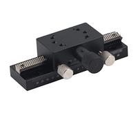 Plataforma deslizante manual de 30 x 50 mm, plataforma de traslación lineal con perilla de ajuste fino, mesa deslizante de aleación de aluminio para equipos de medición y ensayo