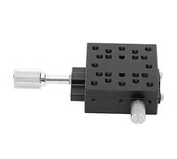 Plataforma deslizante manual de bajo perfil para etapa lineal en el eje X, etapa lineal de aleación de aluminio de alta precisión con guía en de paloma para equipos ópticos y