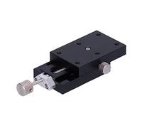 Plataforma deslizante X - Mesa deslizante de ajuste fino manual de ejes, plataforma deslizante con guía en de milano, mesa de recorte de aleación de aluminio con mango de