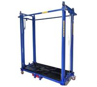 Plataforma elevadora de andamios eléctricos Andamio eléctrico plegable móvil con capacidad de carga 300 kg for obras construcción(2M)