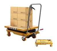 Plataforma Elevadora de Tijera Manual, Elevador Hidráulico Portátil, Mesa Elevadora Hidráulica para Almacén y Logística,200kg