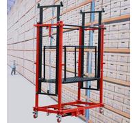 Plataforma elevadora eléctrica de andamio, elevador móvil con control remoto y ruedas para construcción y decoración de interiores y exteriores (multifuncional)