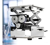 Plataforma Elevadora Eléctrica de Laboratorio, Plataforma de Acero Inoxidable con Control Remoto, Capacidad de Carga de 10 kg, Mesa Elevadora de Tijera Ajustable para Uso en Laboratorio, In 15mm*15mm