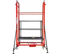 Plataforma elevadora eléctrica para andamios - Elevador de trabajo de carga automática giratorio de 360°, control remoto, diseño plegable para construcción y decoración al aire libre