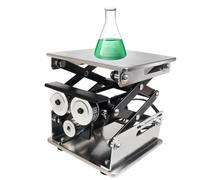 Plataforma elevadora eléctrica,soporte de mesa elevadora ajustable,capacidad de carga de 10 kg,etapa deslizante tipo tijera,for experimentos de química, biología y física(200x200MM)