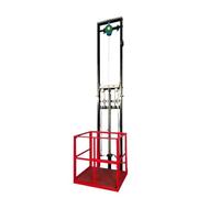 Plataforma elevadora Elevadores de carga hidráulicos verticales, industriales con rieles guía y plataformas elevadoras simples for pequeñas empresas hogares