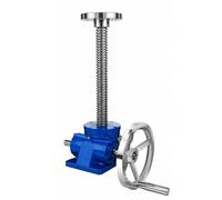Plataforma Elevadora En Espiral Con Rueda Helicoidal, Dispositivo De Nivelación Mecánico Pequeño SWL1T, Mesa Manual Accionada Manualmente, Polipasto De Manivela De Accionamiento Eléctrico