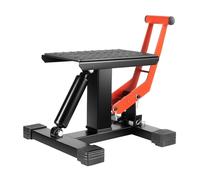 Plataforma elevadora hidráulica profesional para motocicleta de hasta 400 kg, robusto soporte para motocicleta con bloqueo de seguridad y ajuste de altura de 25 - 40 cm para Enduro, garaje y taller