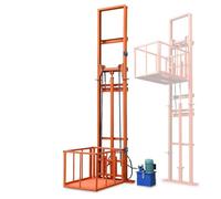 Plataforma elevadora industrial for montacargas con parada en cualquier lugar, con control remoto por radio for almacenes, muelles, construcciones de acero(Hydraulic,4m/13.1ft)