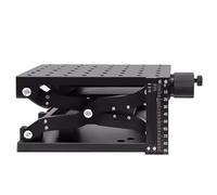 Plataforma elevadora manual con eje Z de 120 mm, mesa deslizante óptica, plataforma de posicionamiento giratoria, mesa deslizante manual, plataforma de corte Z con rodillos