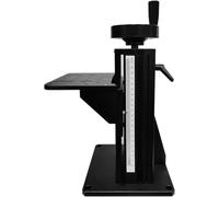 Plataforma Elevadora Manual De Laboratorio con Eje Z, Mesa Deslizante, Columna De Tornillo De Altura Ajustable, Soporte De Laboratorio De Precisión para Experimentos ópticos. 16cm