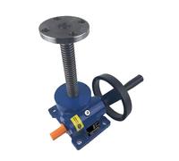 Plataforma elevadora manual de tornillo con manivela Plataforma elevadora pequeña Plataforma elevadora eléctrica Cuatro tornillos de enlace(SWL1T)