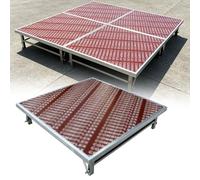 Plataforma elevadora modular plegable portátil para escenarios, eventos, conciertos, DJ y bandas, de alta resistencia con capacidad de carga de 500 kg(100x128x30cm)