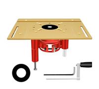 Plataforma Elevadora para Fresadora Manual, Aleación de Aluminio y Acero Inoxidable, Elevación 0-47mm - Ajuste Preciso y Estabilidad Mejorada para Carpinteros y Talleres (Clima)