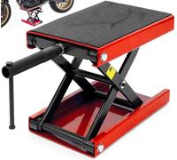 Plataforma elevadora para motocicletas, cross, scooters, choppers y demás, (500KG) Gato de Tijera para Moto Capacidad de 500kg. Elevador de Motocicletas con goma Antideslizante