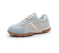 Plataforma Entrenadores para Mujeres Versátil Retro Casual Low Top Transpirable Outdoor Running Zapatillas Classic Lace Up Suela Gruesa Cómodo Zapatillas