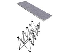 Plataforma escénica Escalón De Escenario Portátil Desmontable, 8 16 24 Pulgadas De Alto 15in De Ancho Conectable Etapa Paso, Escalón Antideslizante Con Superficie De Moqueta Y Abrazadera(Step LxW 4x1.