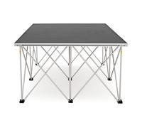 Plataforma escénica Plataforma Escénica Portátil Para Eventos, Kit De Escenario Modular Conectable Con Elevador De Aluminio Y Pasadores De Bloqueo, Escenario Plegable Para Dj Fácil De Transportar Y Mo