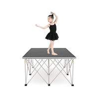 Plataforma escénica Tarima Escenica Portatil 1m X 1m, 20 40 60 80 Cm De Altura Plataforma Escénica Infantil Para Clase De Baile, Kit De Escenario Modular Conectable Para Conciertos Bodas Salas De Expo