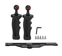 Plataforma estabilizadora de cámara subacuática | Bandeja de Aluminio con Doble asa para Material de Buceo | Carcasa Protectora para cámaras DSLR/de acción | Tornillo y Cabeza