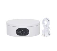 Plataforma giratoria eléctrica para fotografía de productos, base antideslizante, soporte de exhibición premium con opciones de alimentación USB