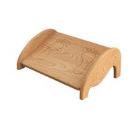 plataforma inclinada del pedal, Reposapiés de madera for debajo del escritorio con 2 modos en original y nogal, 43,1 x 30,8 16,4 cm(Original Wood)