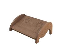 plataforma inclinada del pedal, Reposapiés de madera for debajo del escritorio con 2 modos en original y nogal, 43,1 x 30,8 16,4 cm(Walnut)