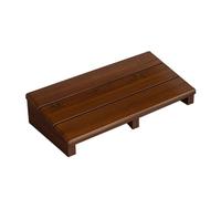 plataforma inclinada del pedal, Reposapiés de madera marrón, varios tamaños, diseño inclinable debajo del escritorio(Brown,50 * 30 * 11cm)